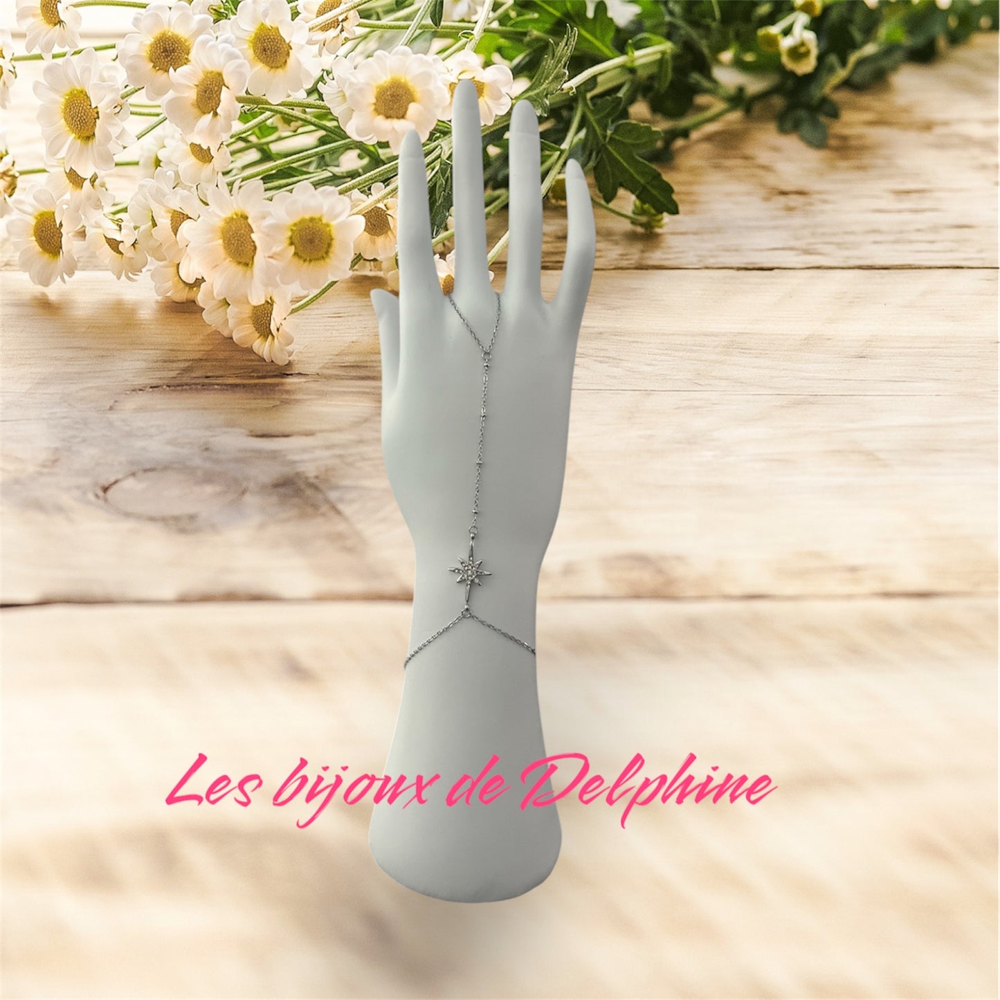 Bijoux de mains étoiles strassée