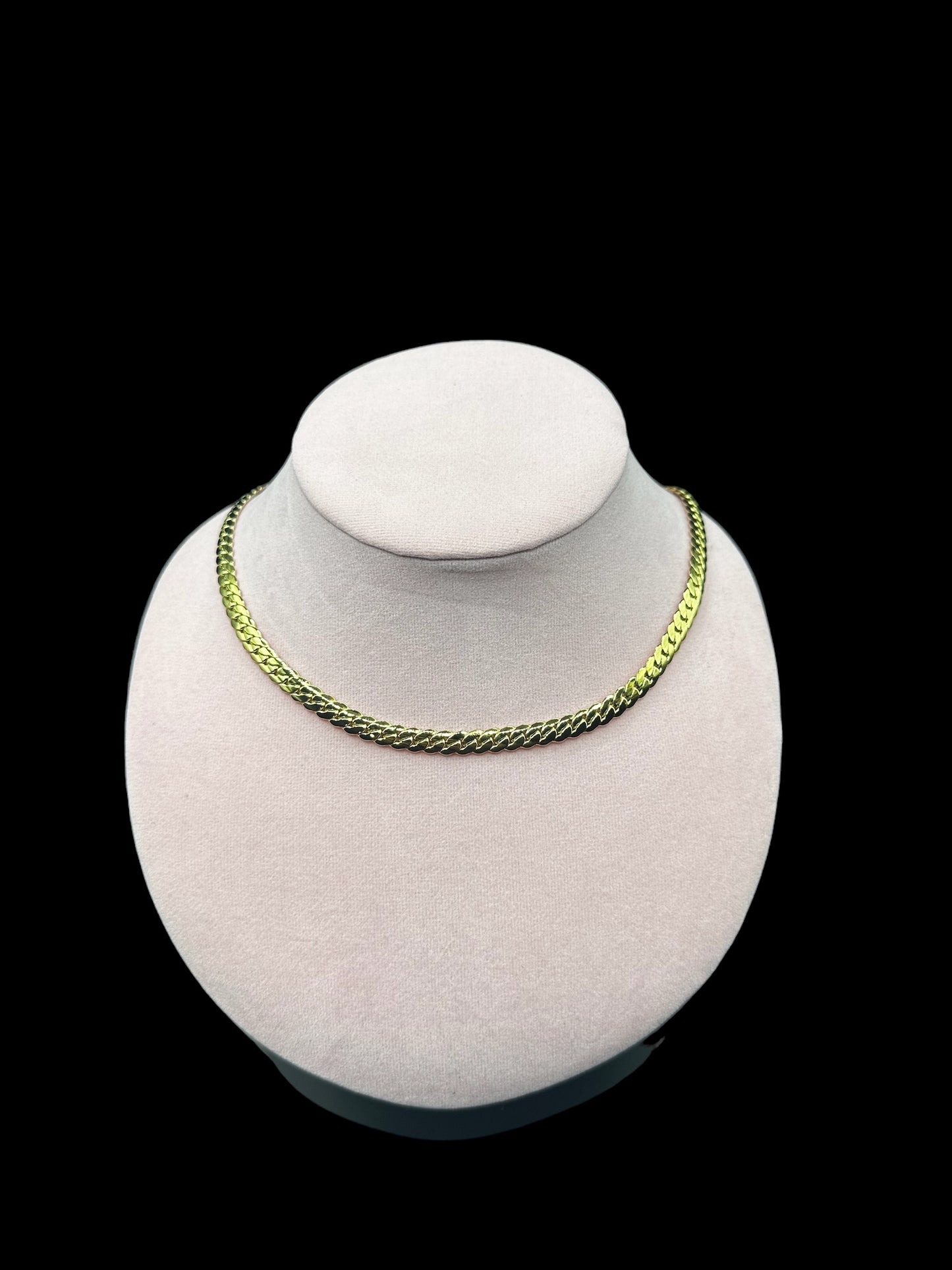 Collier plat serpent