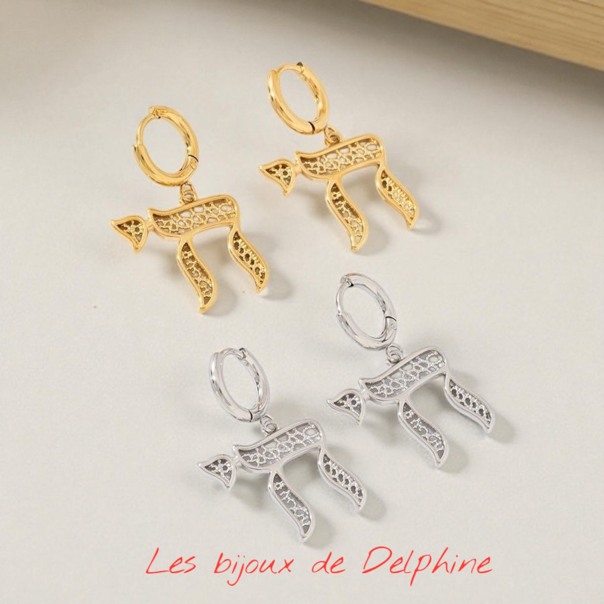 Boucles d’oreilles Haï filigrane