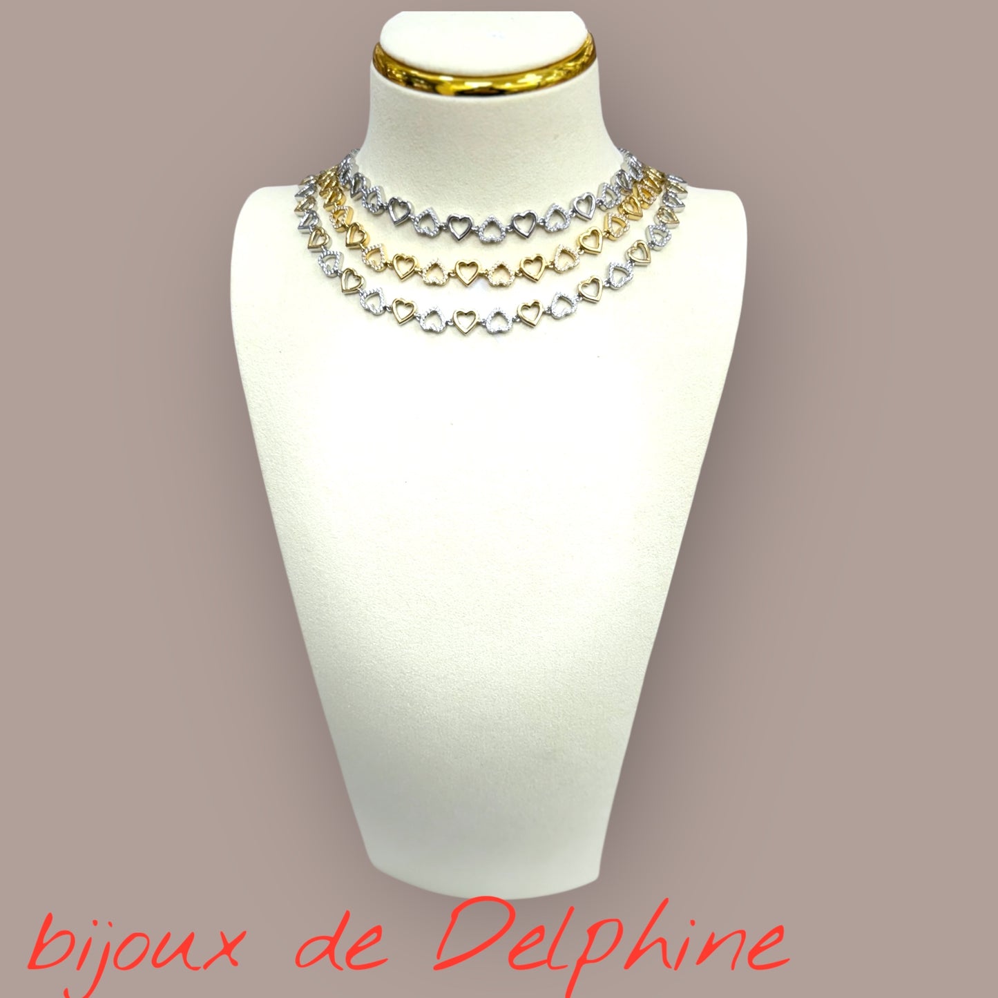 Collier acier inoxydable tendance