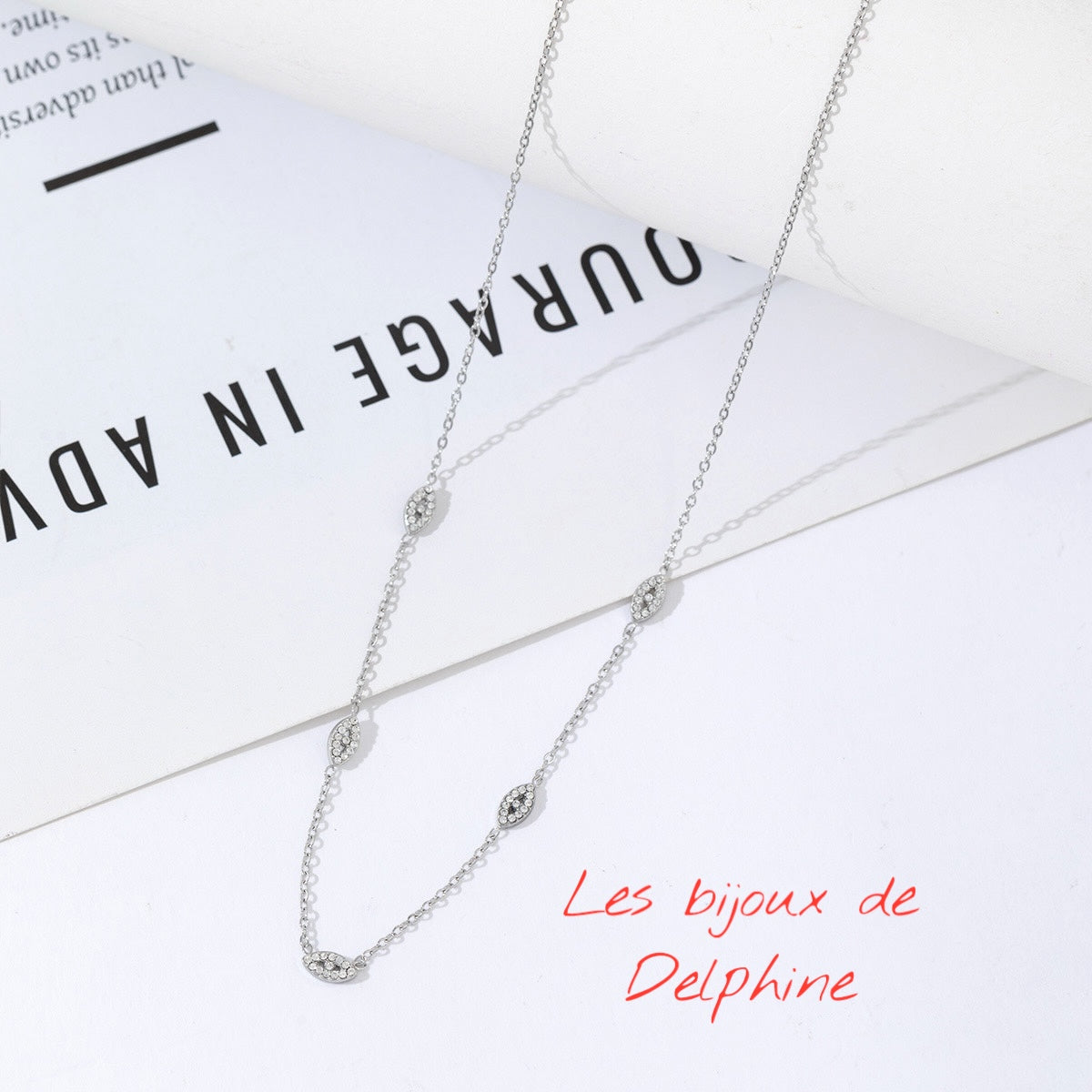 Collier acier inoxydable petit œil