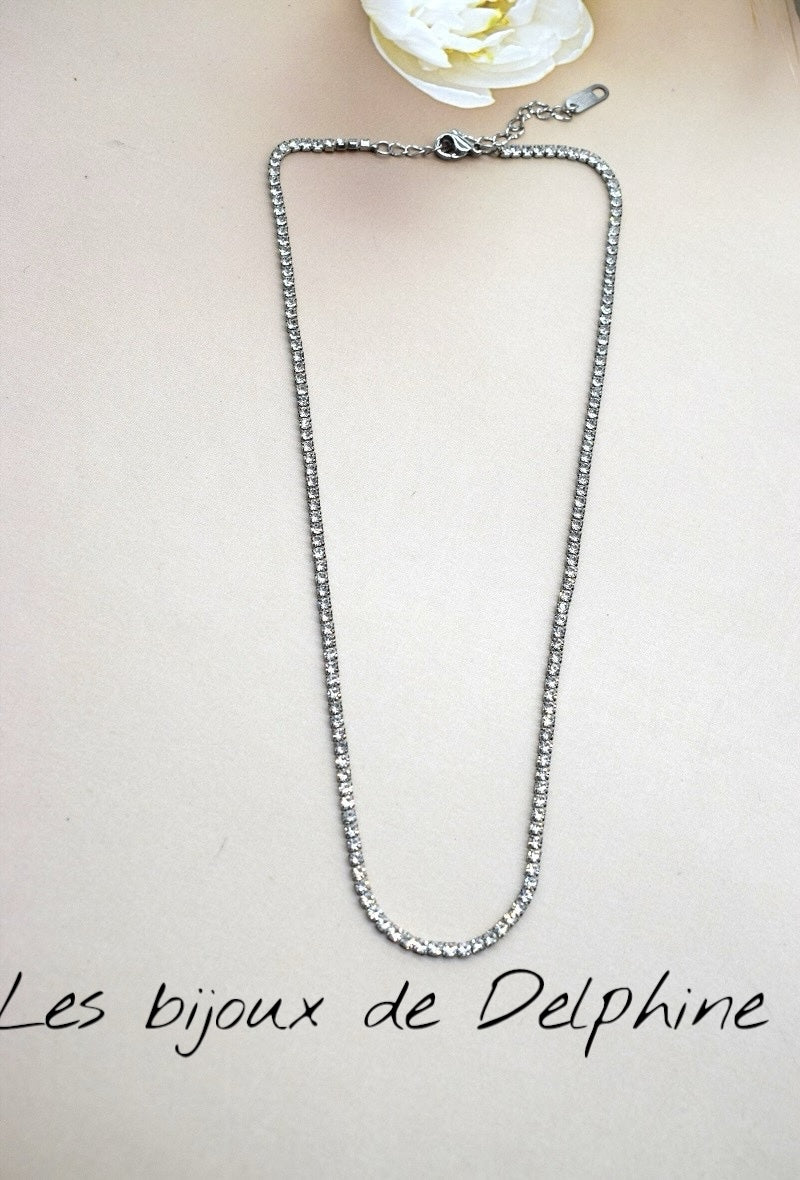 Collier aciers tout « Diamants «
