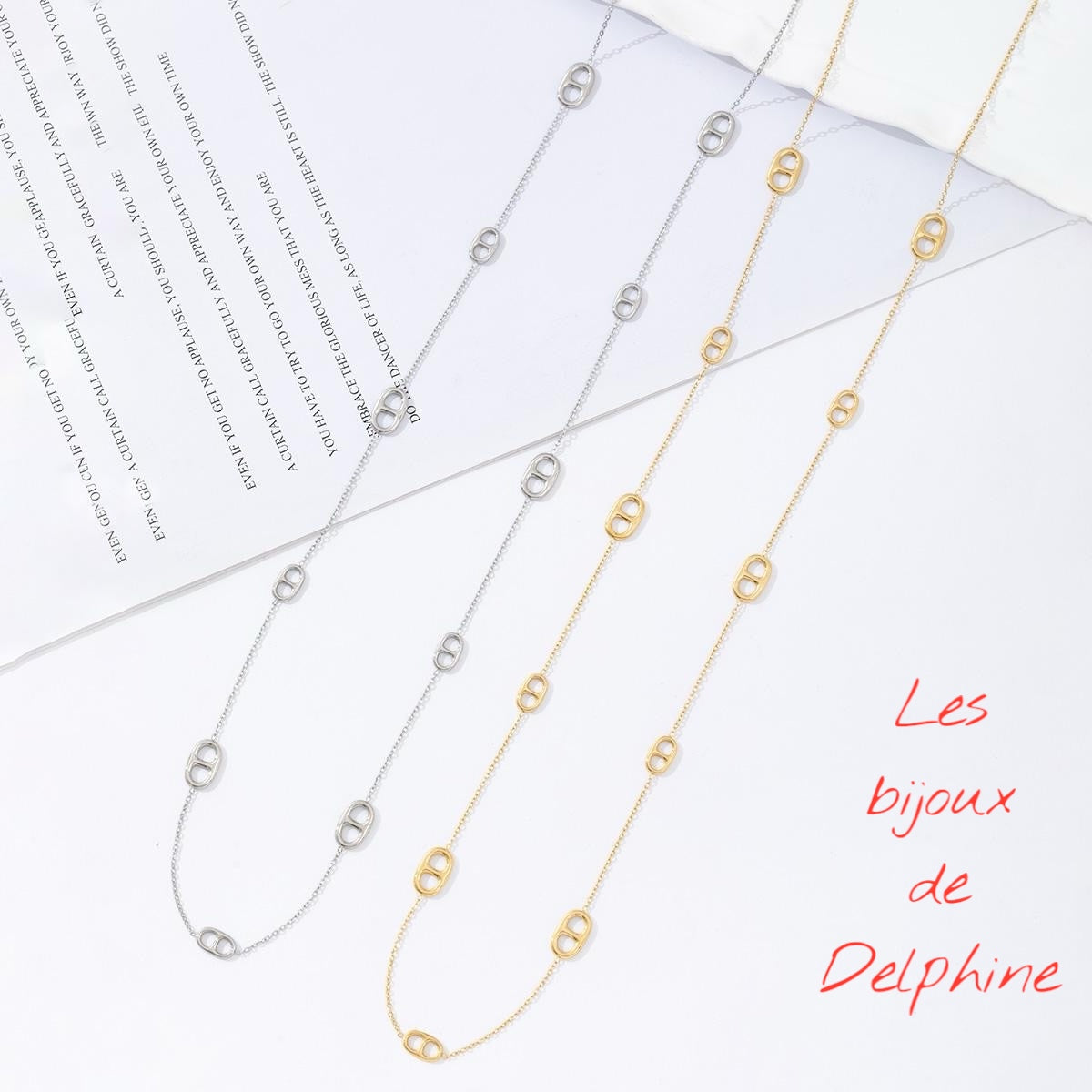 Sautoir grains de café