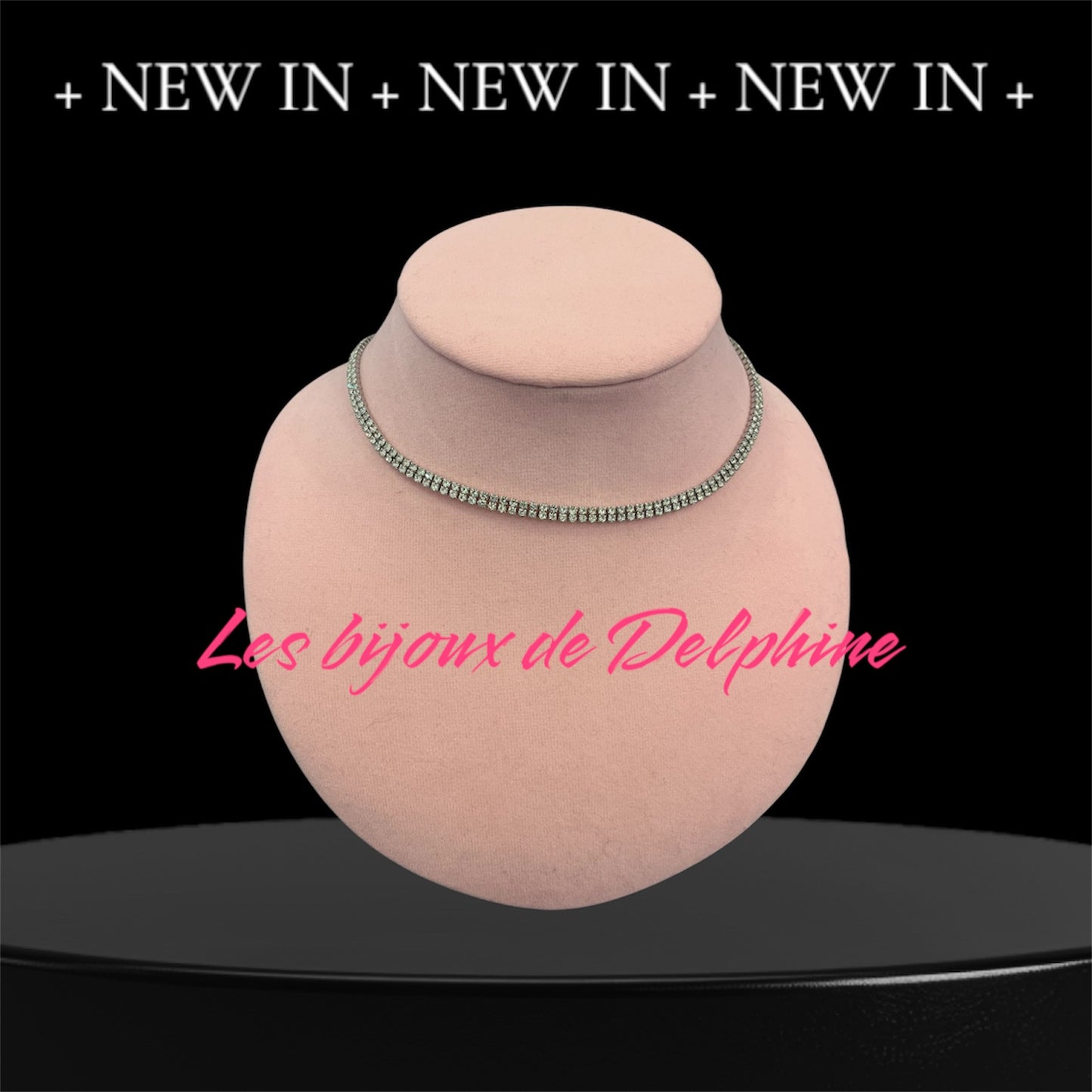 Collier rivière de diamants deux rangs