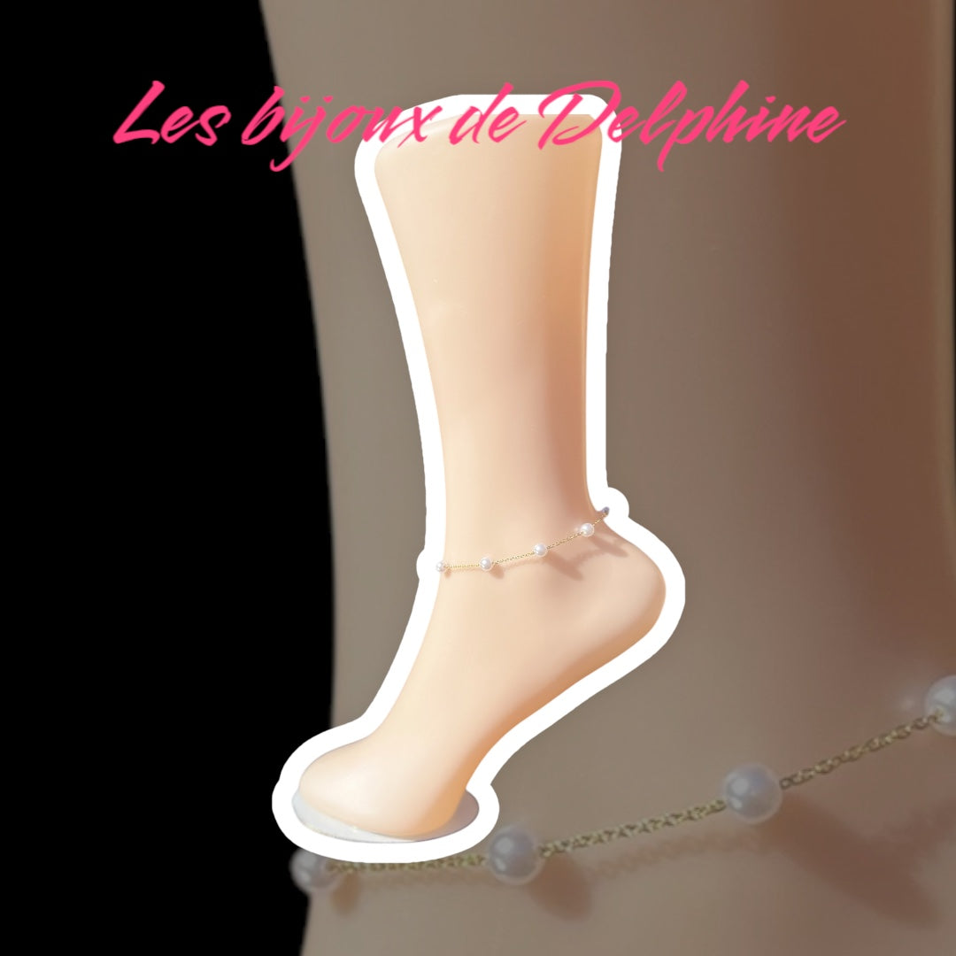 Chaînes de chevilles perle