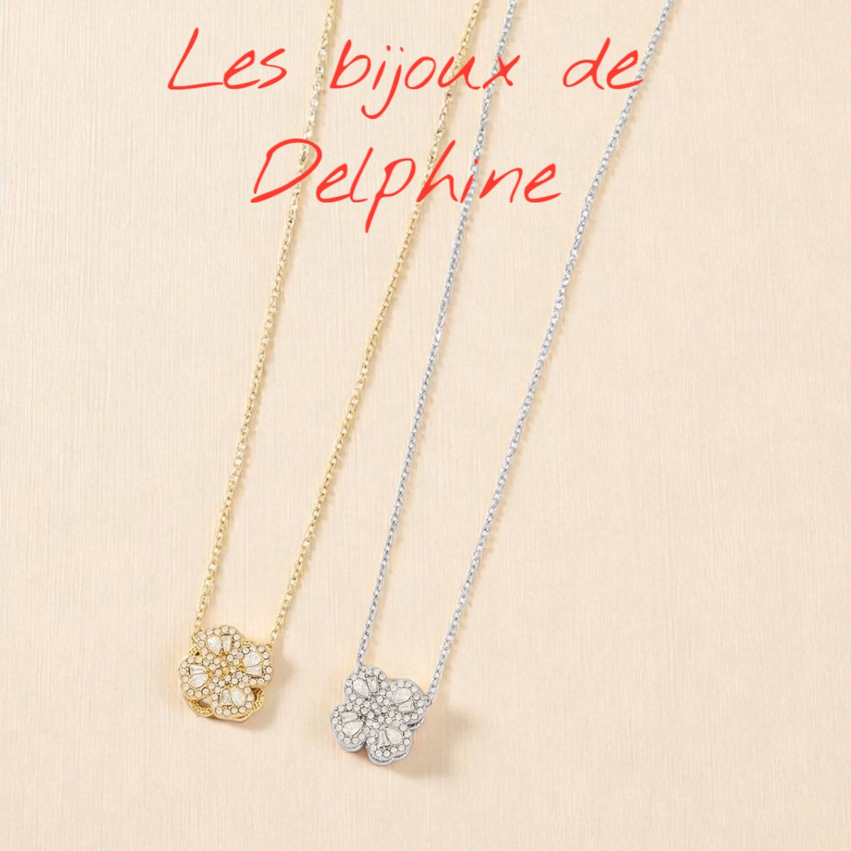 Collier fleur diamant
