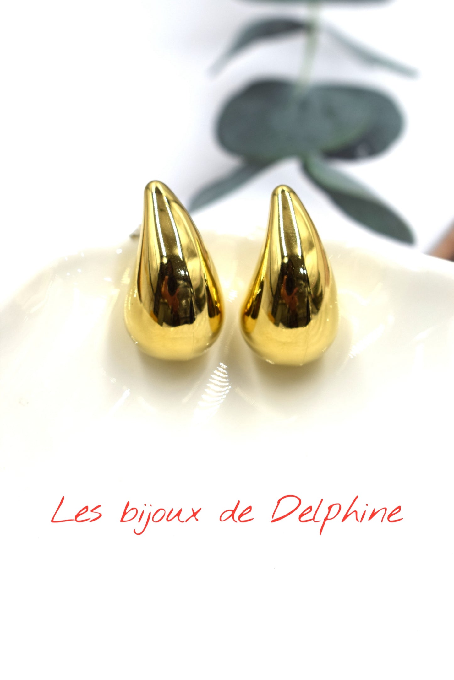Boucles d’oreilles gouttes gros modèle