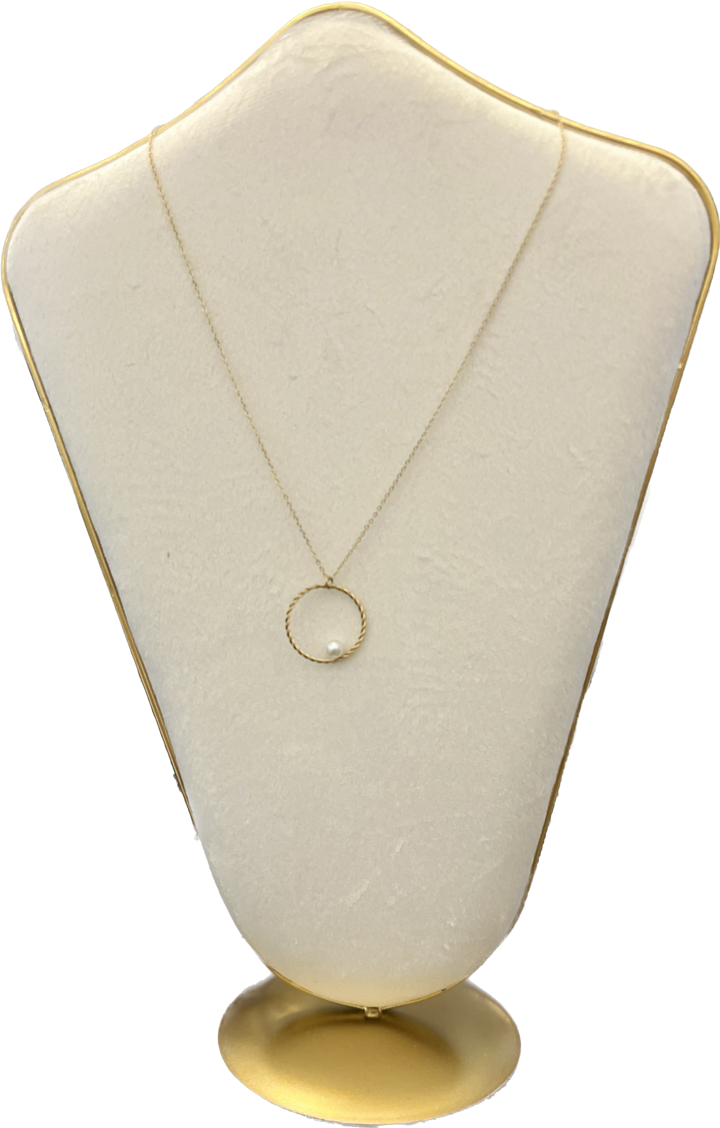 Collier cercle et perle