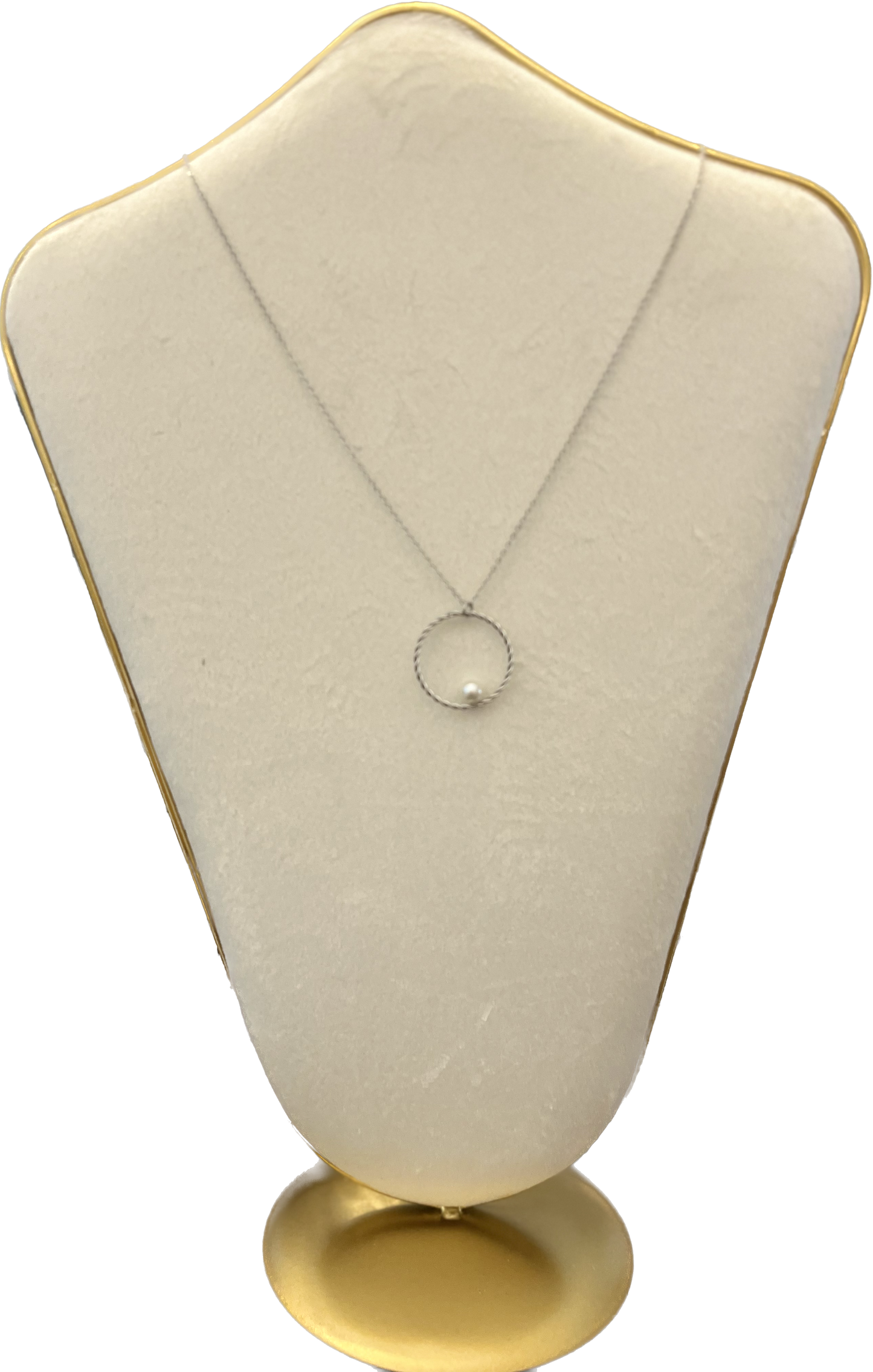 Collier cercle et perle