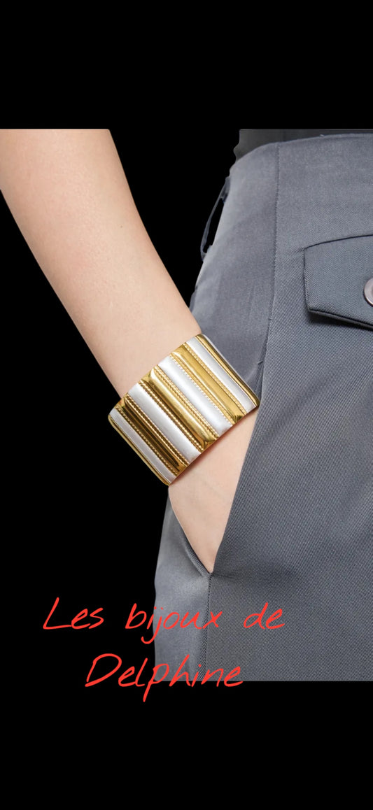 Manchette bi coloré