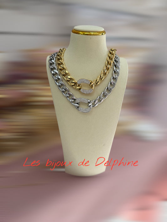 Gros collier acier