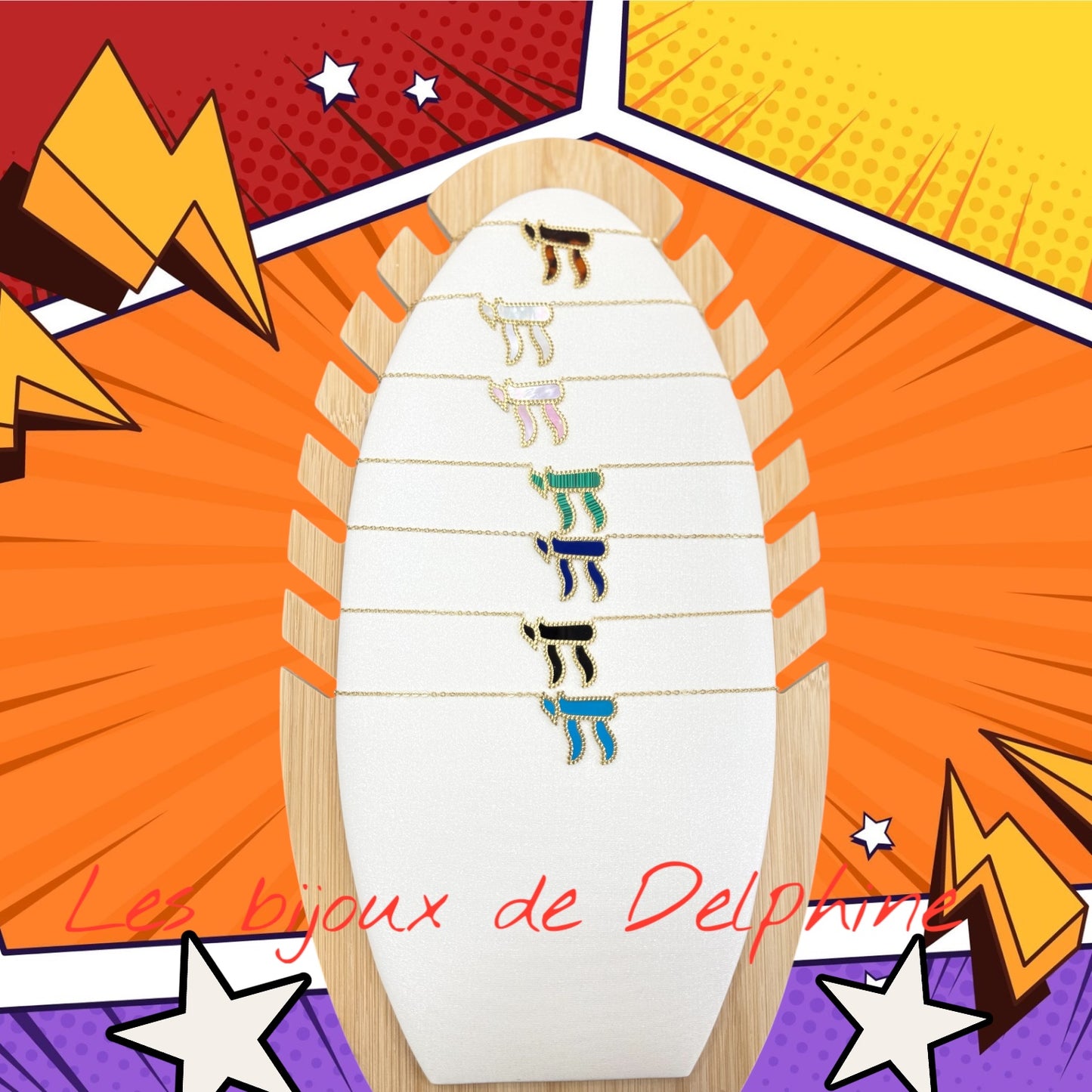 Collier gros Haï en couleur