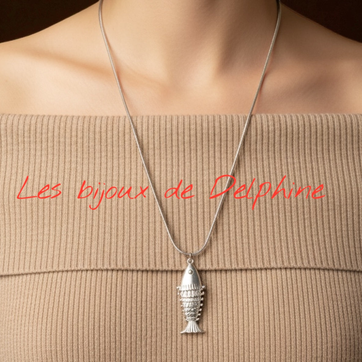 Sautoir poisson articulé