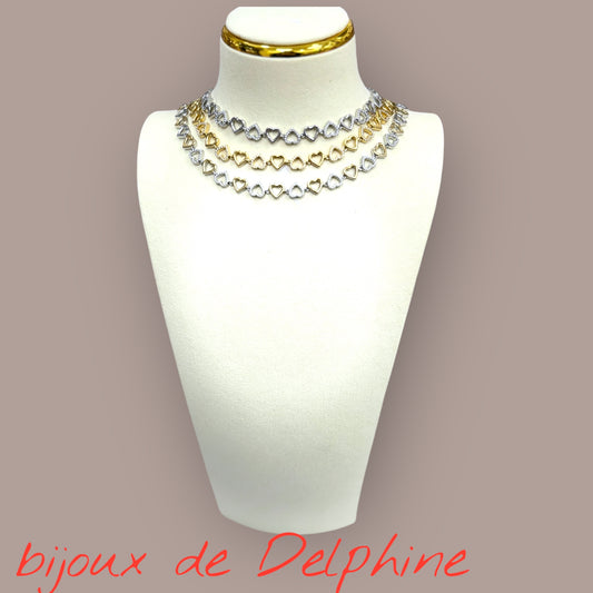 Collier acier inoxydable tendance
