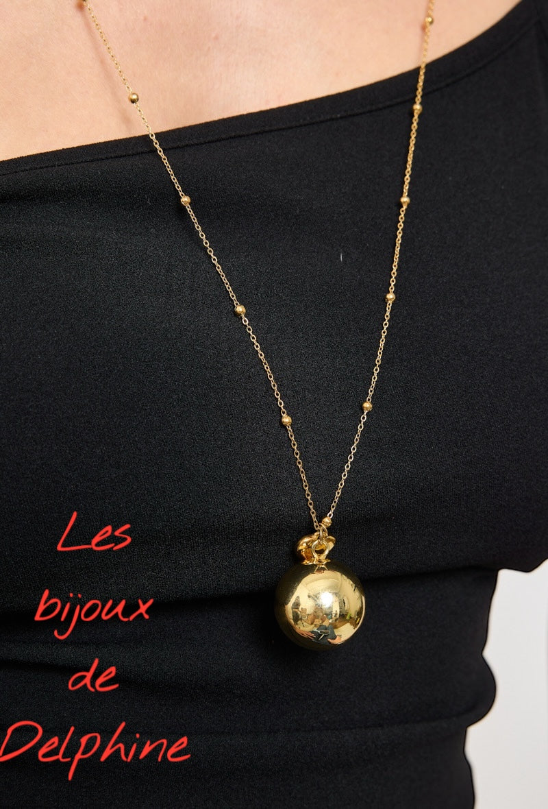 Sautoir acier inoxydable pendule femme enceinte