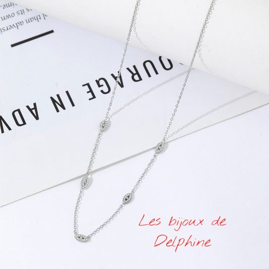 Collier acier inoxydable petit œil