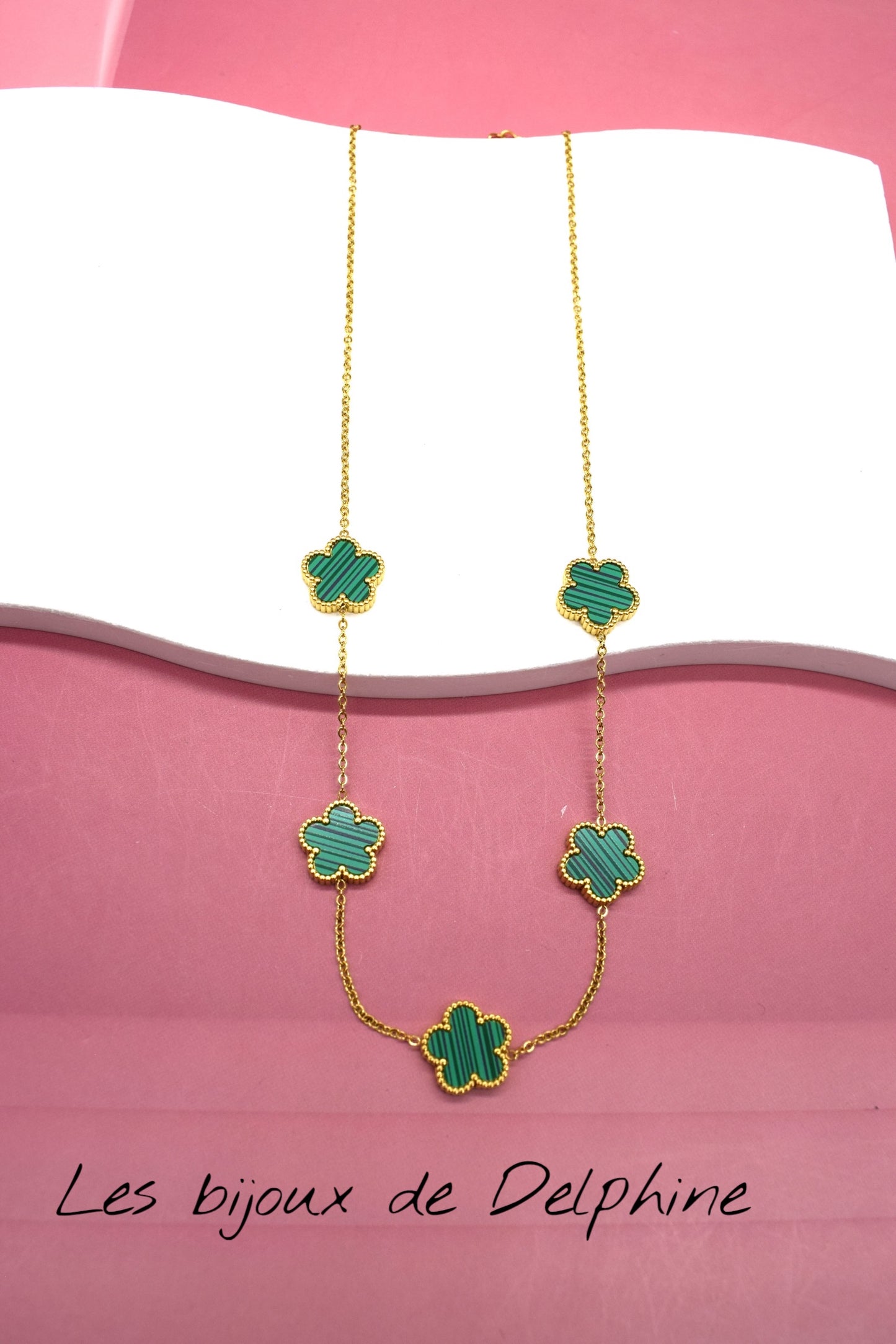 Collier acier inoxydable porte bonheur