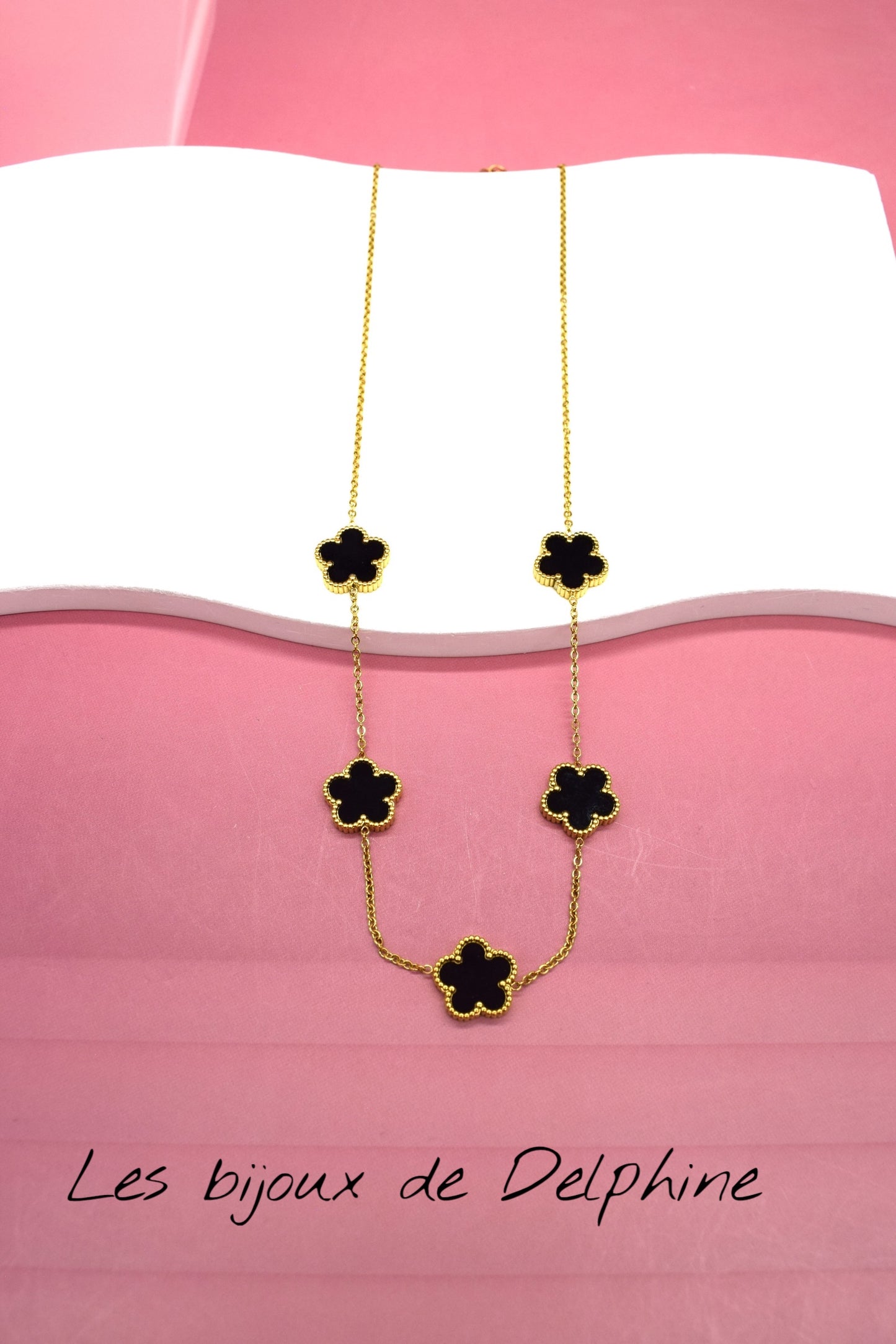 Collier acier inoxydable porte bonheur