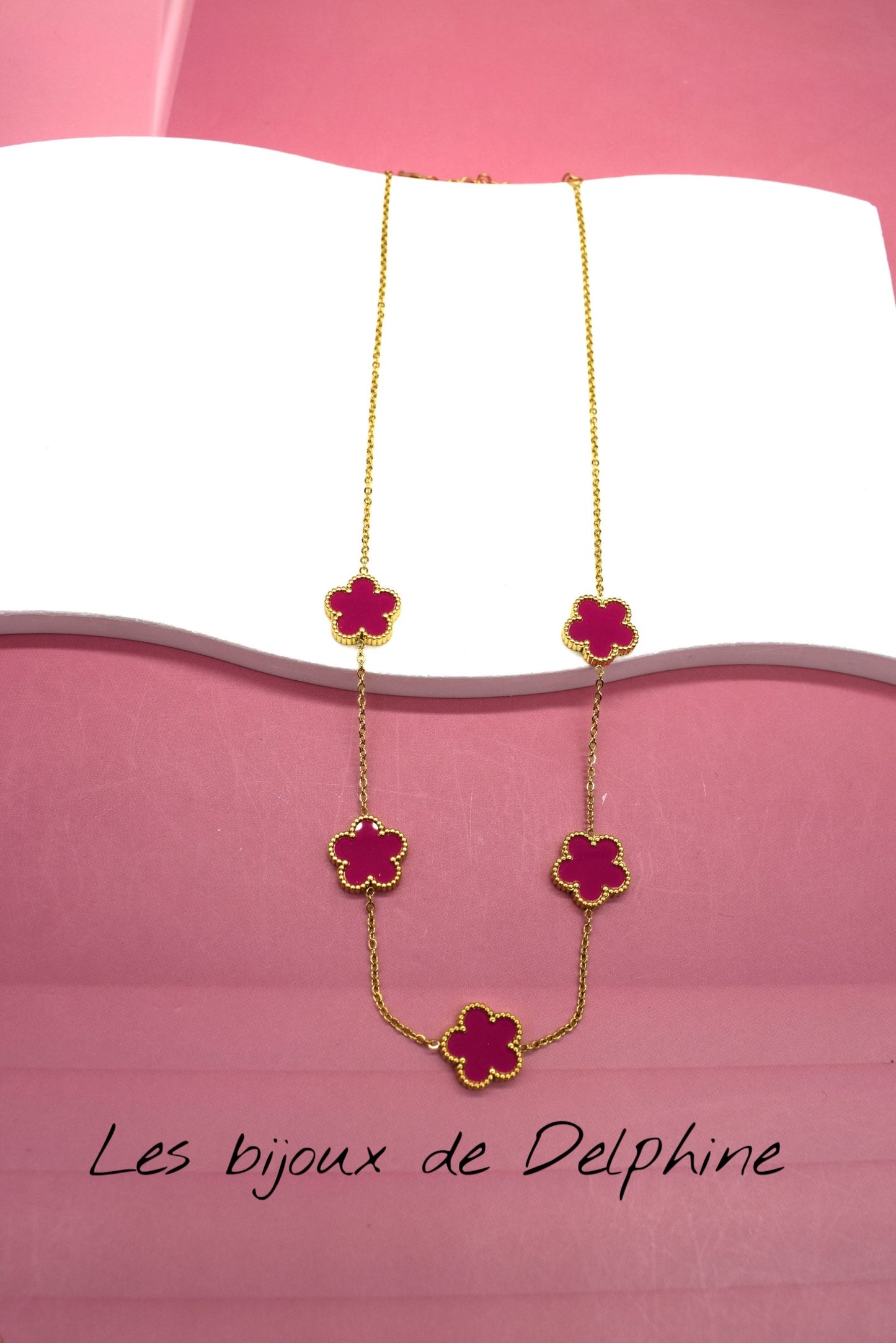 Collier acier inoxydable porte bonheur