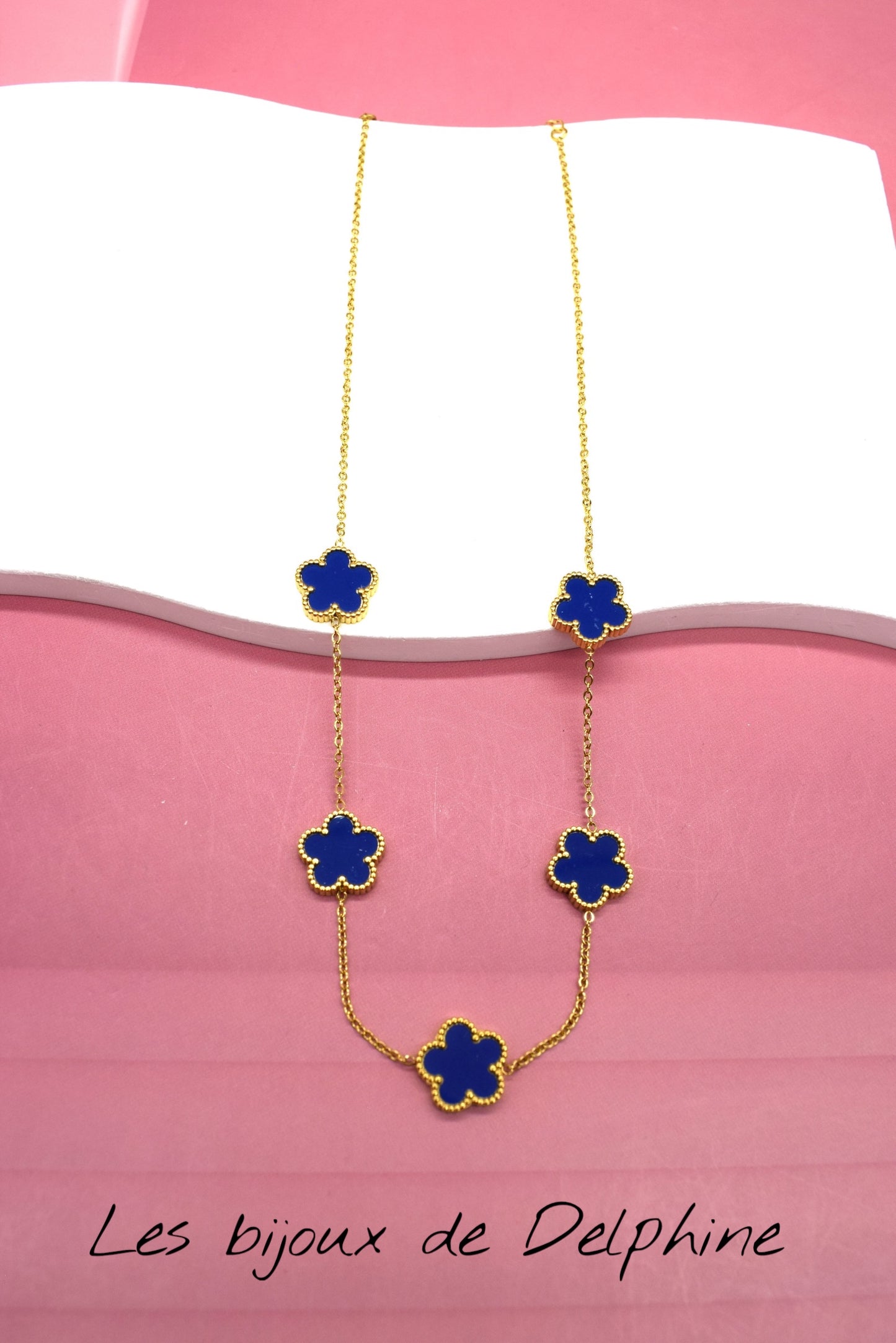 Collier acier inoxydable porte bonheur