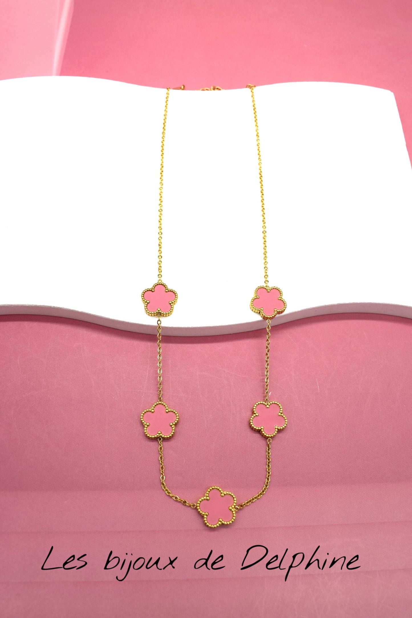 Collier acier inoxydable porte bonheur