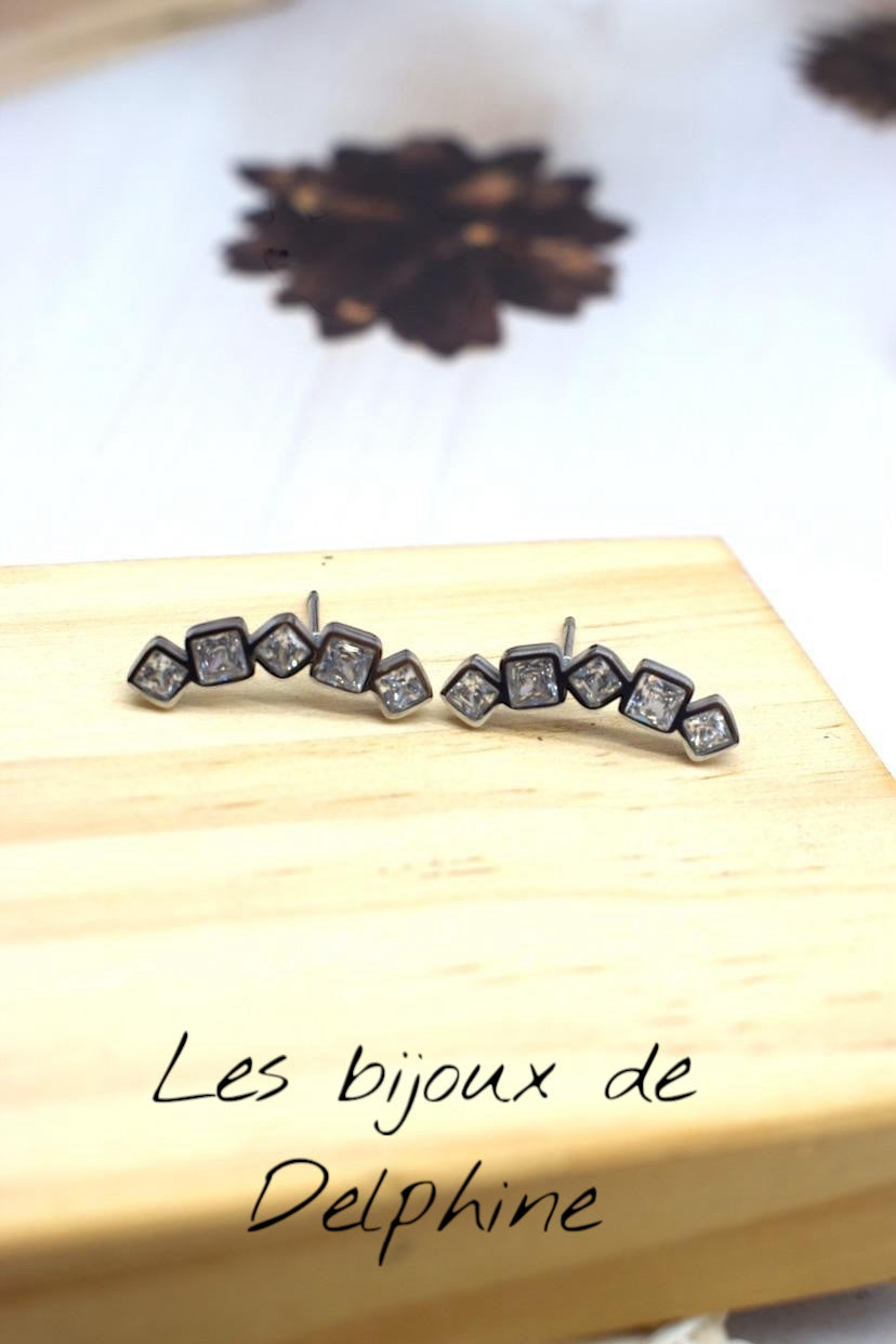 Boucles d’oreilles acier