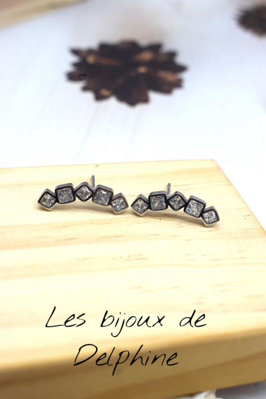 Boucles d’oreilles acier