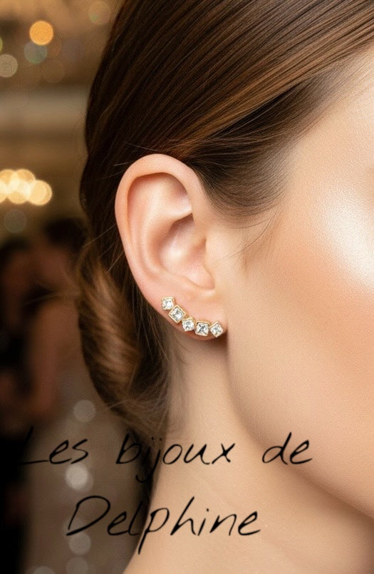 Boucles d’oreilles acier