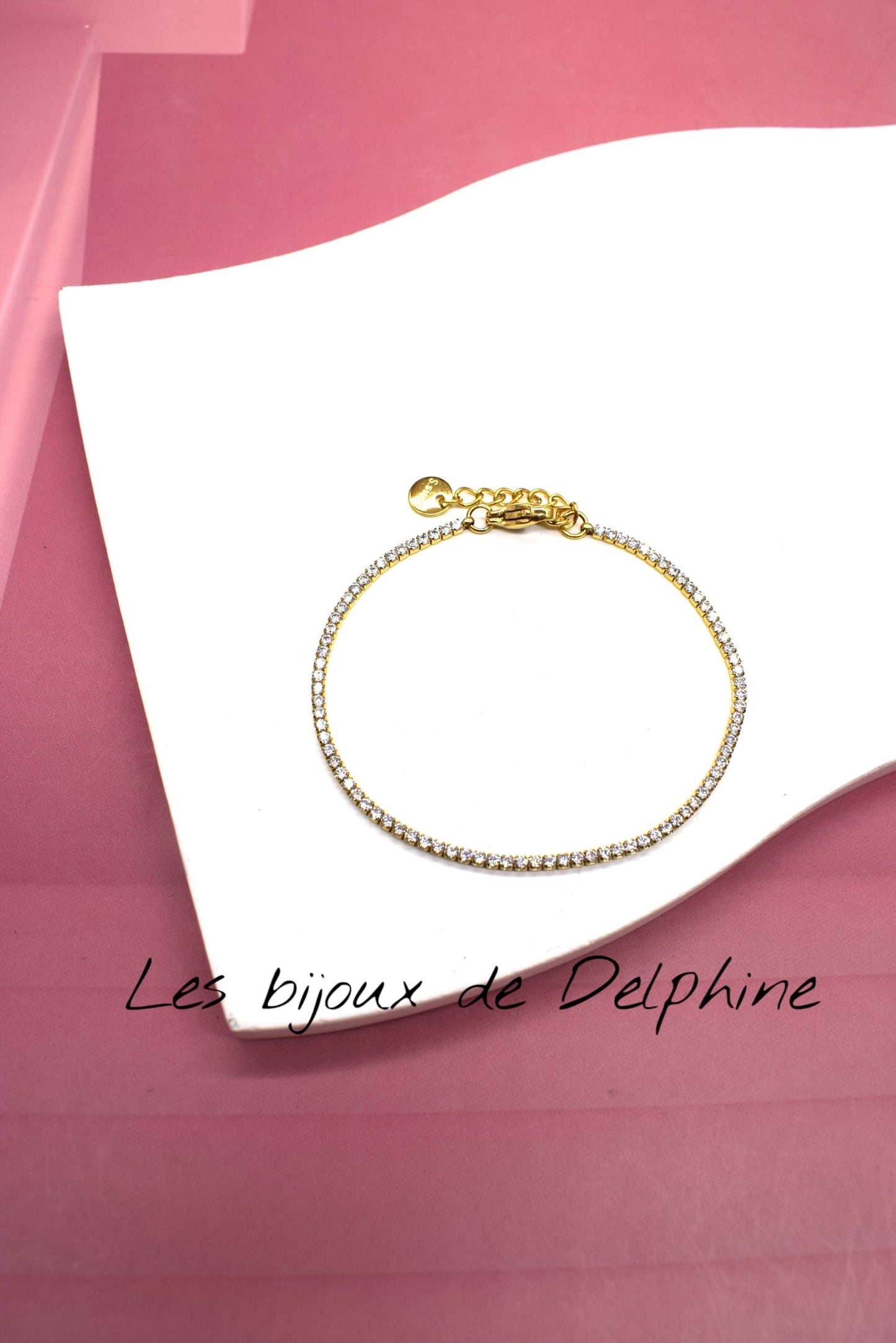 Bracelet acier tout « Diamant « 