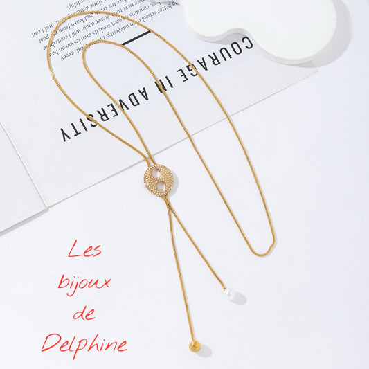 Sautoir acier « Cravate « 