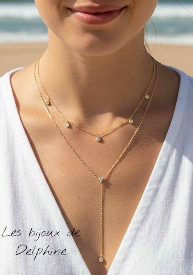 Collier double Y