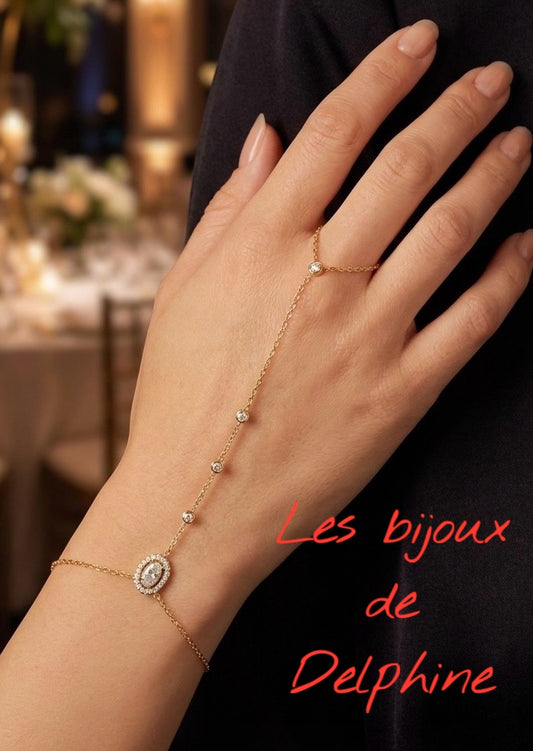 Bijoux de mains strass
