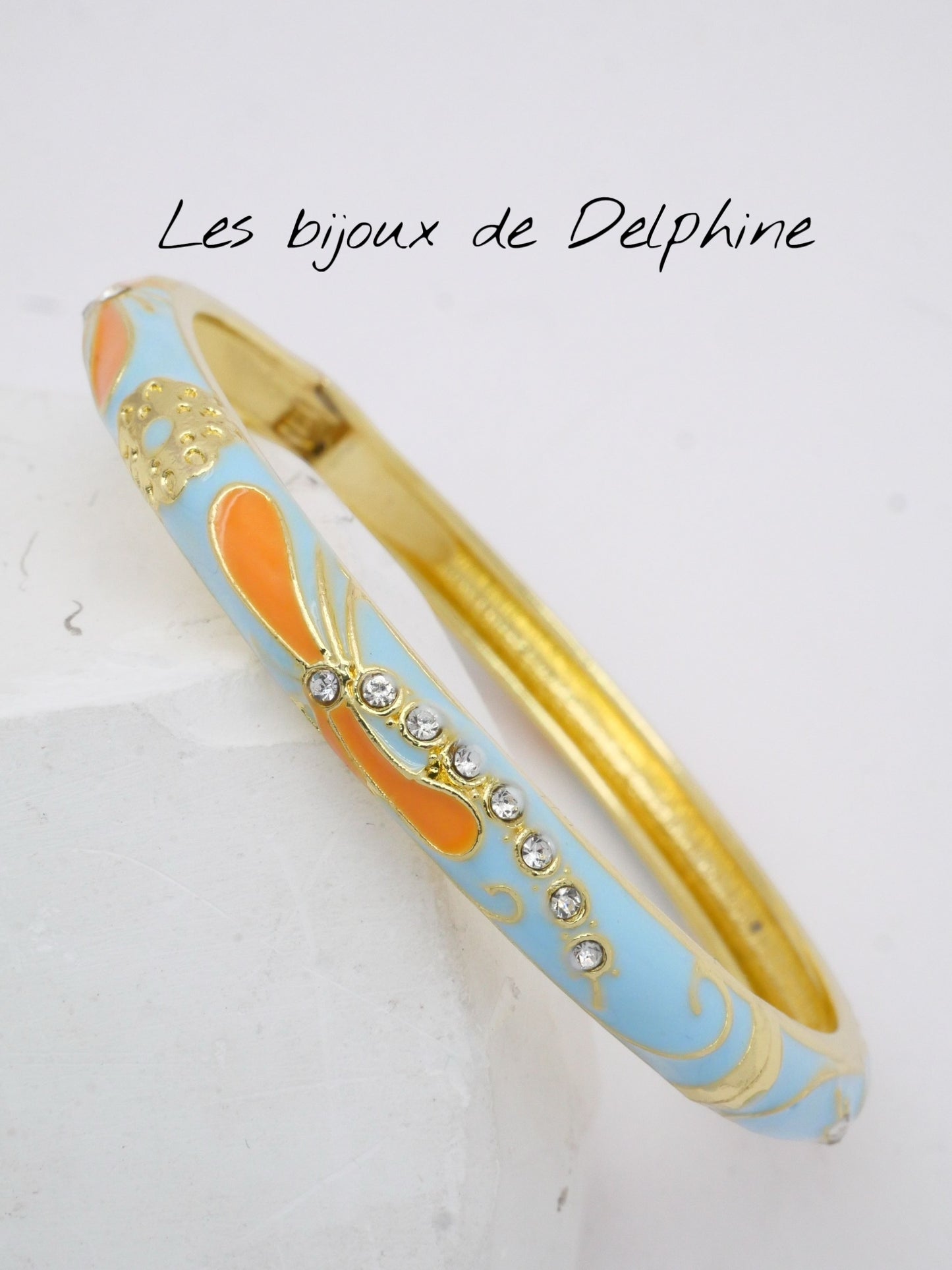 Bracelet Email Libellule