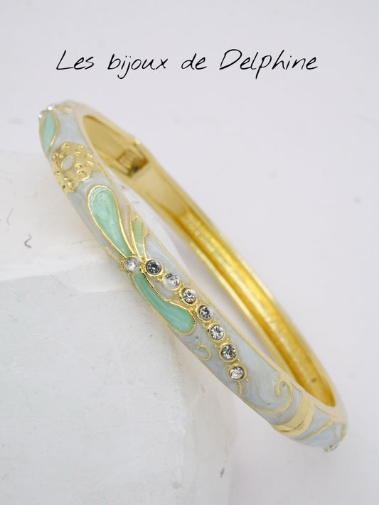 Bracelet Email Libellule