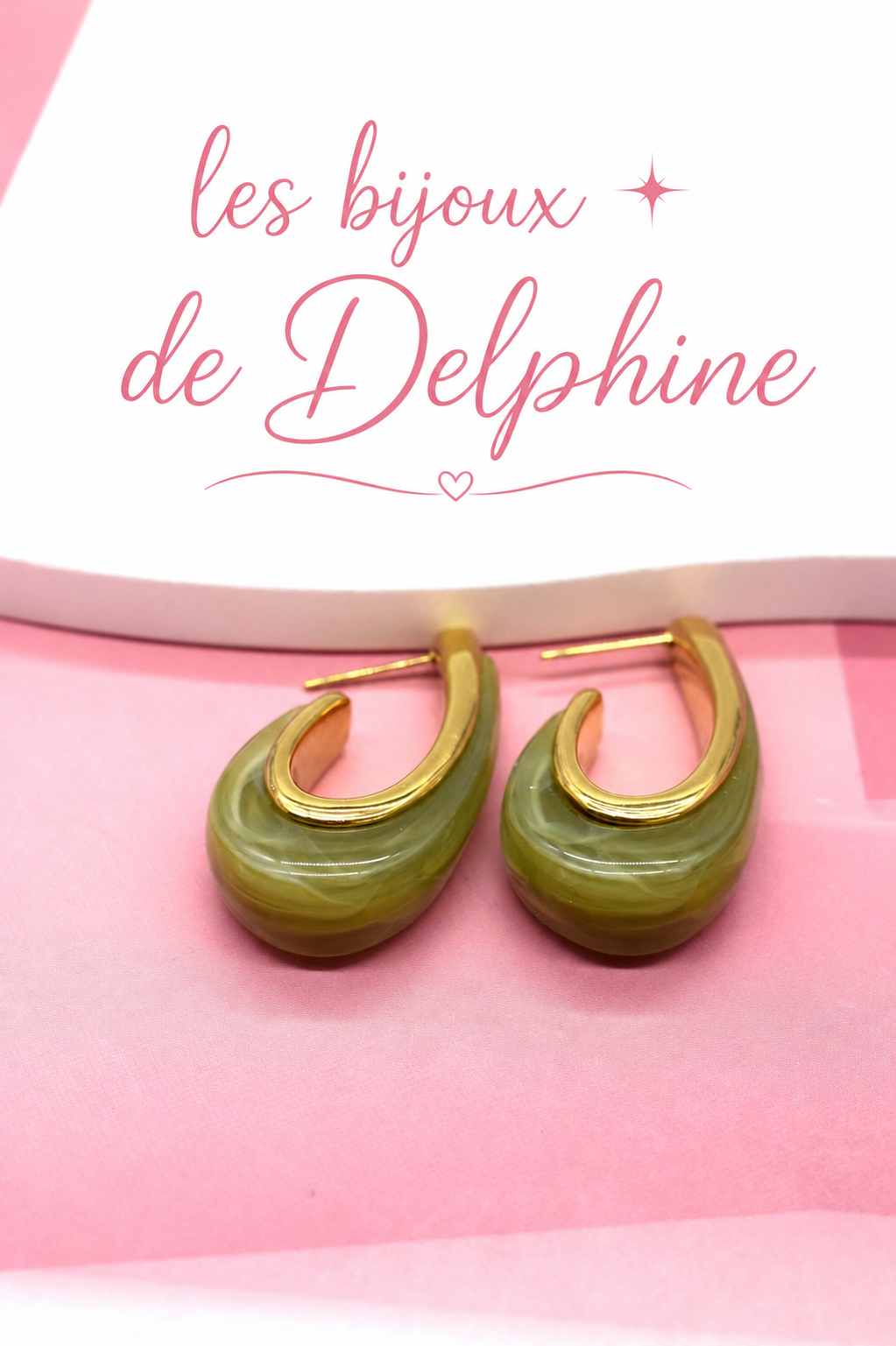 Boucles goutes résine