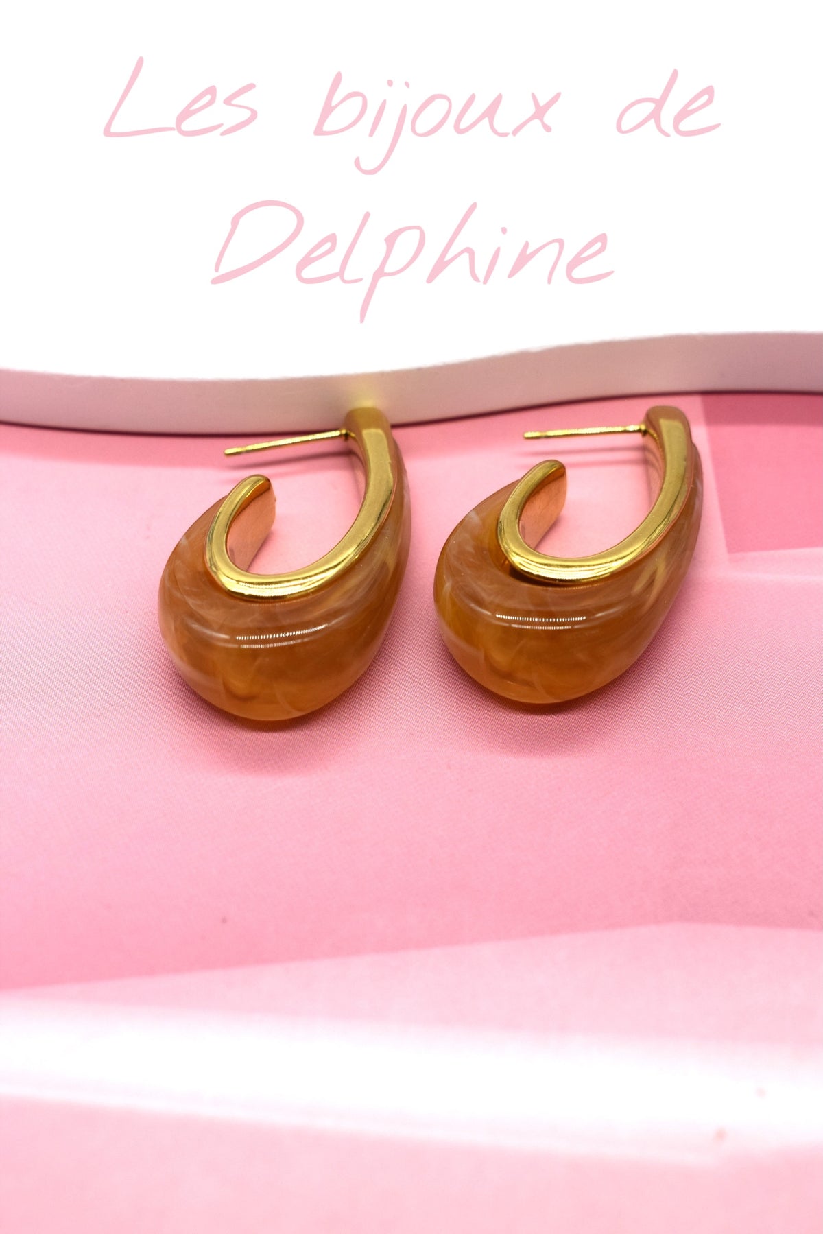 Boucles goutes résine