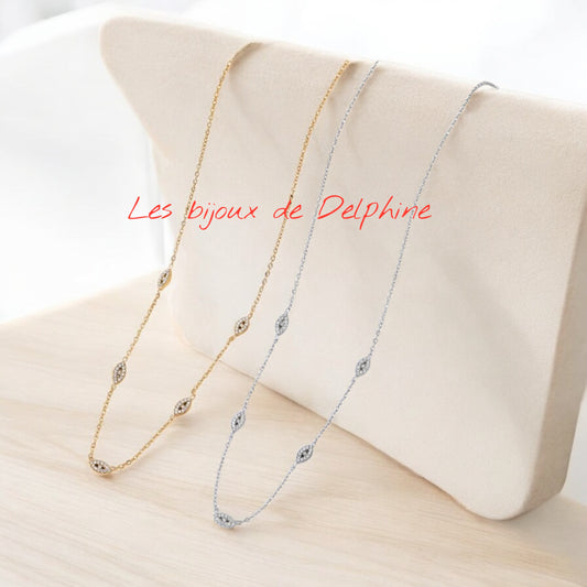 Collier acier inoxydable œil