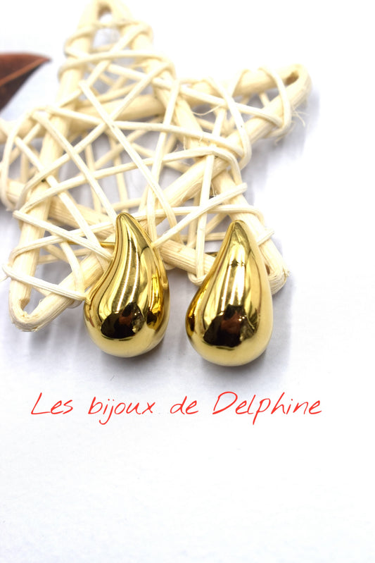 Boucle d’oreille en goutte moyen modèle